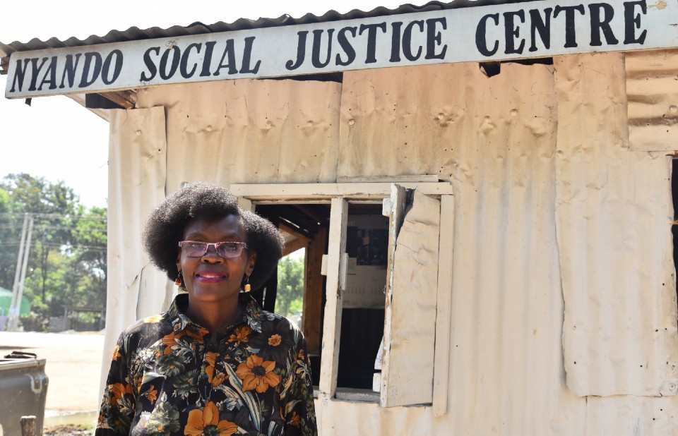 Caren Omanga has been a social activist for over 20 years she now chairs the Nyando Social Justice C
